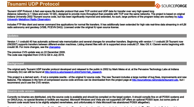 tsunami-udp.sourceforge.net