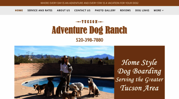 tucsonadventuredogranch.com