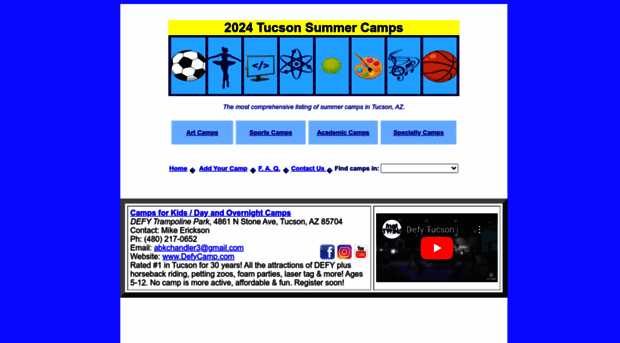 tucsonsummercamps.org