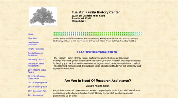 tufamilyhistorycenter.yolasite.com