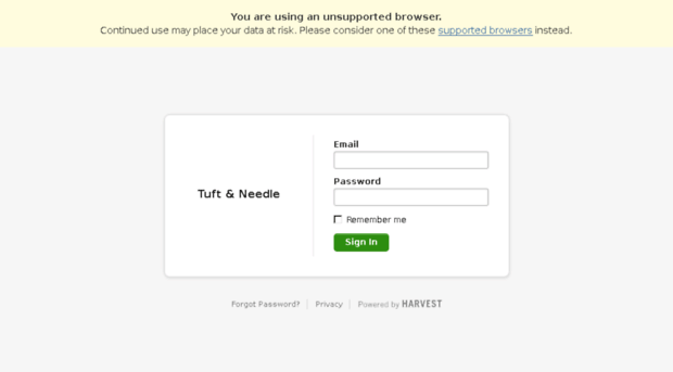 tuftandneedle.harvestapp.com