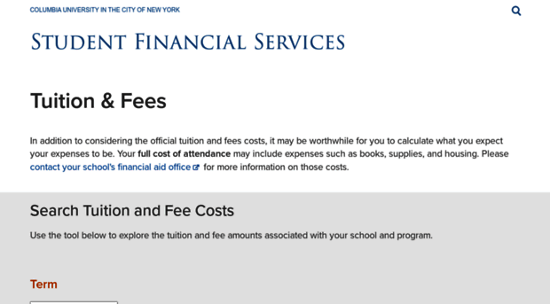 tuition.sfs.columbia.edu