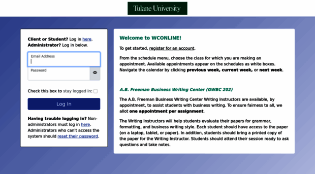 tulane.mywconline.com