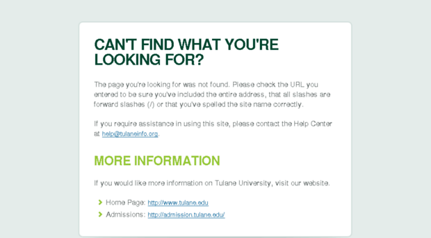 tulaneinfo.org