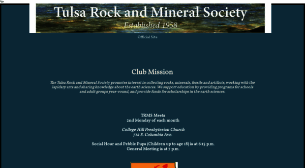 tulsarockandmineralsociety.org