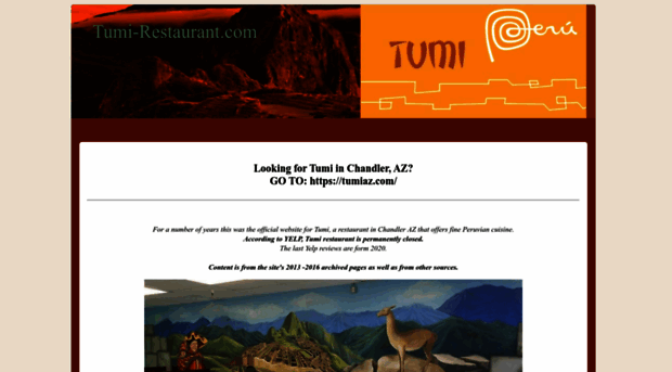 tumi-restaurant.com