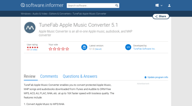 tunefab-apple-music-converter.software.informer.com