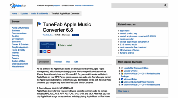 tunefab-apple-music-converter.updatestar.com