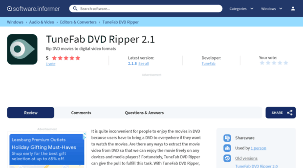 tunefab-dvd-ripper.software.informer.com