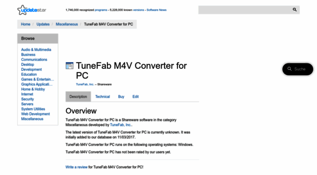 tunefab-m4v-converter-for-pc.updatestar.com