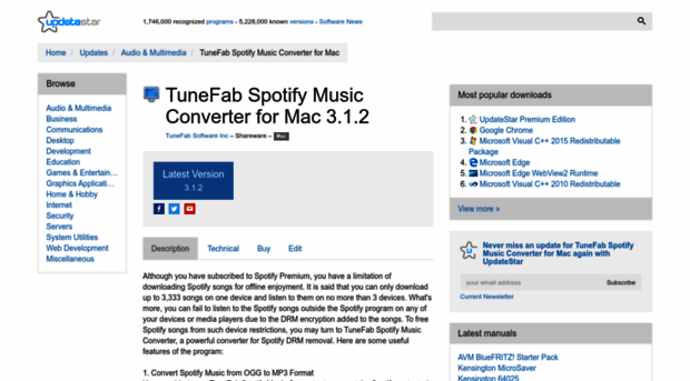 tunefab-spotify-music-converter-for-mac.updatestar.com