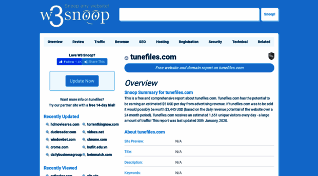 tunefiles.com.w3snoop.com