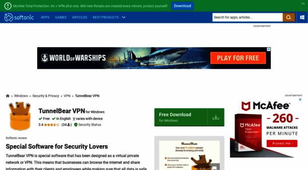 tunnelbear-vpn.en.softonic.com