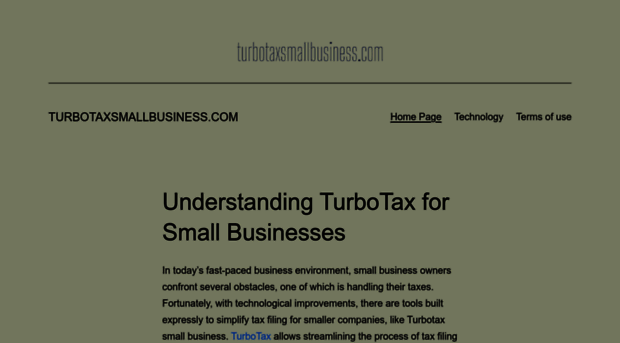 turbotaxsmallbusiness.com