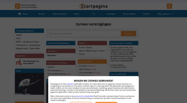 turnen-verenigingen.startpagina.nl