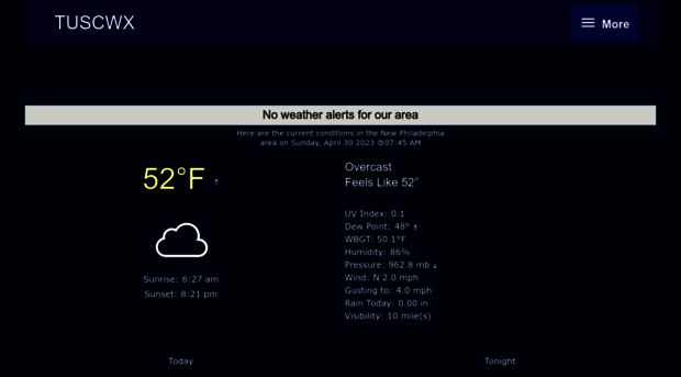 tuscweather.net