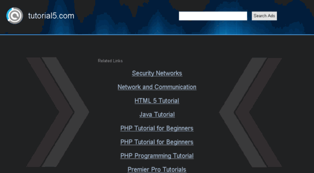 Screenshot of tutorial5.com website