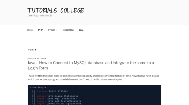 tutorialscollege.com