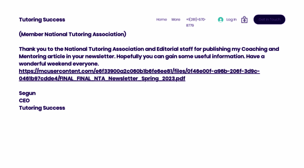 tutoringsuccess.org