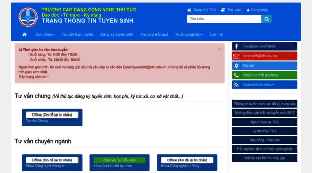 tuvantuyensinh.tdc.edu.vn