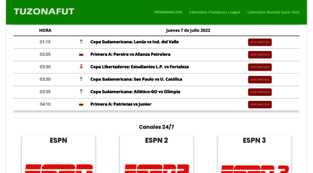 tuzonafut.net Ver Futbol En vivo Interne... - Tuzonafut