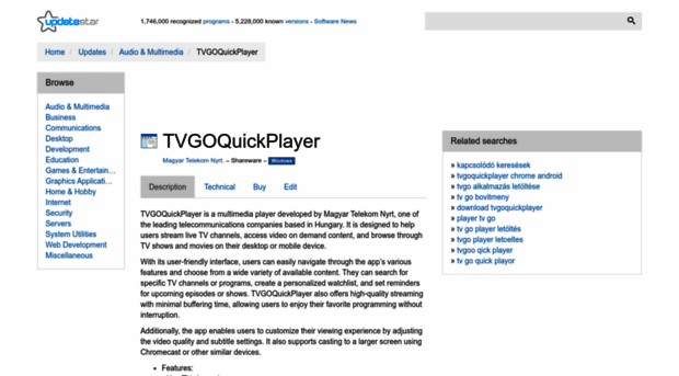 tvgoquickplayer.updatestar.com