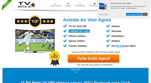 teste - TV Online Ao Vivo