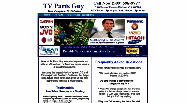 tvpartsguyinfo.com