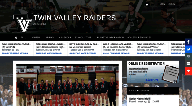 tvsdathletics.org