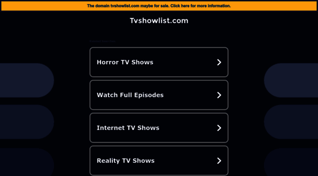 tvshowlist.com