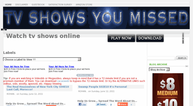 tvshowsumissed.com