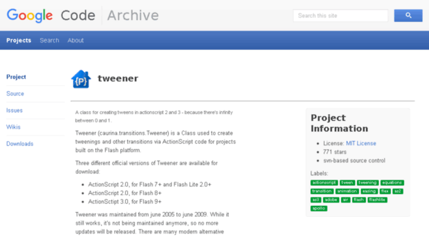tweener.googlecode.com