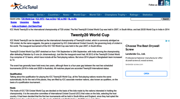 twenty20worldcup.crictotal.com