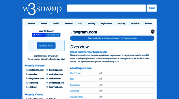 twgram.com.w3snoop.com