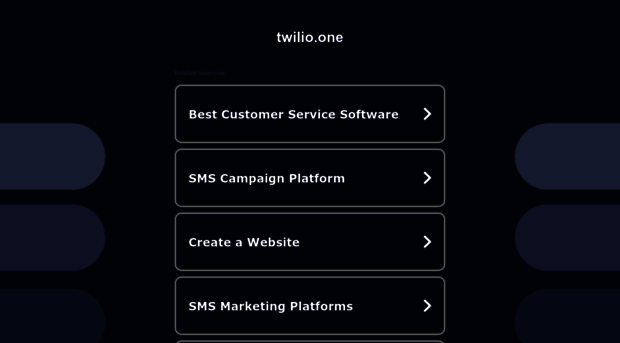 twilio.one