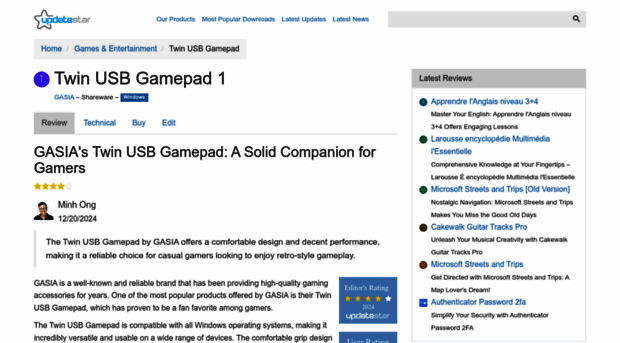 twin-usb-gamepad.updatestar.com