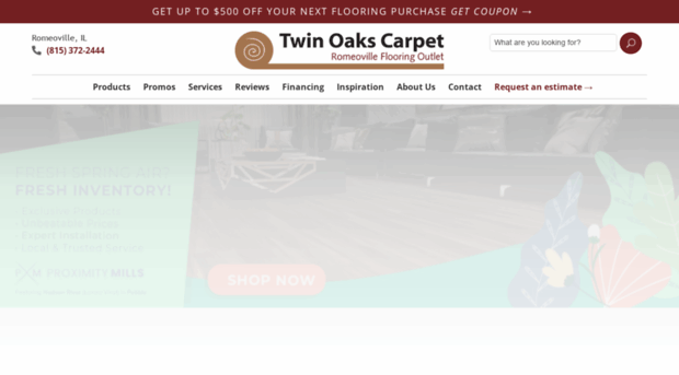 twinoakscarpet.com