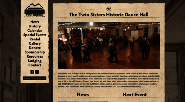 twinsistersdancehall.com