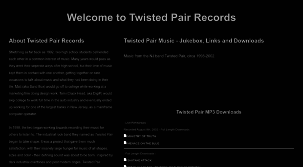 twistedpairrecords.com