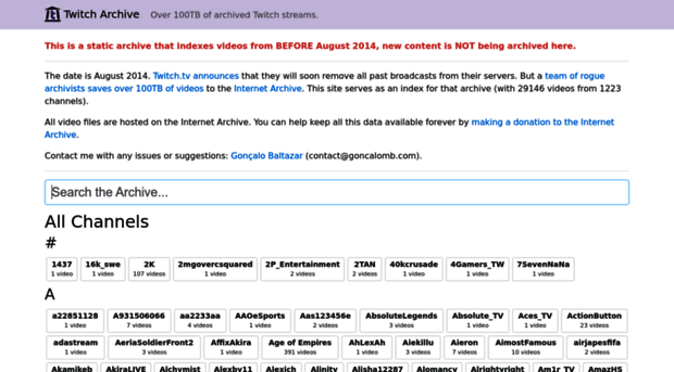twitcharchive.com