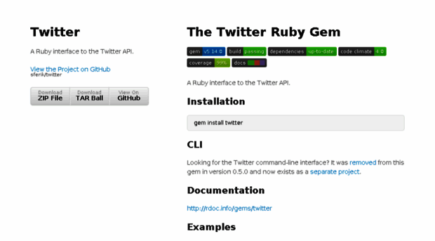 twitter.rubyforge.org