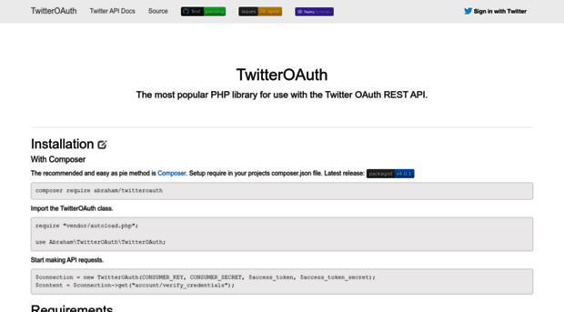 twitteroauth.com