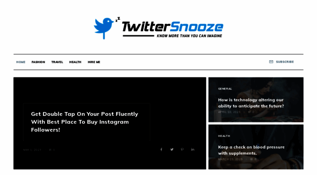 twittersnooze.com