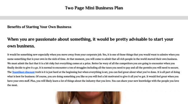 twopageminibusinessplan.com