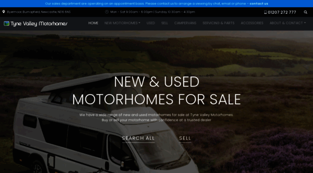 tynevalleymotorhomes.co.uk