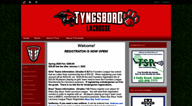 tyngsboroyouthlacrosse.com