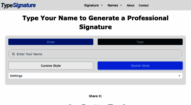 typesignature.com