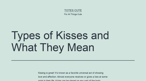 typesofkisses.net