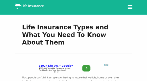 typesoflifeinsurance.com
