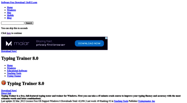 typing-trainer.soft32.com